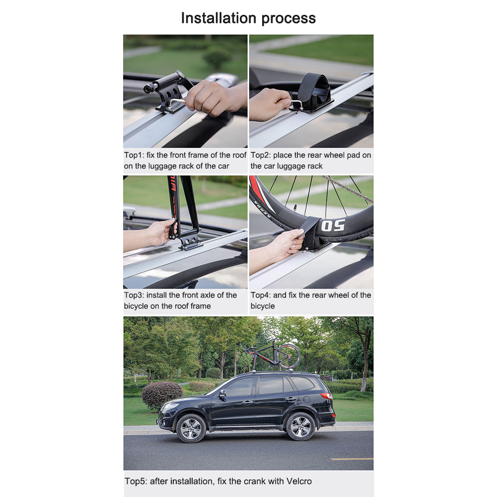 MTB Mountain Bicycle Front Fork Block Mount Rack Quick Release Carrier Fixing Clip Clamp Car Riding Storage Transportation Rack