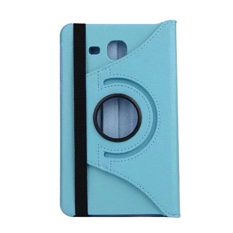 360 Rotating Case for Samsung Galaxy Tab A 7.0 T280 T285 SM-T280 SM-T285 PU Leather Case Folding Stand Smart Cover: 01 Light Blue