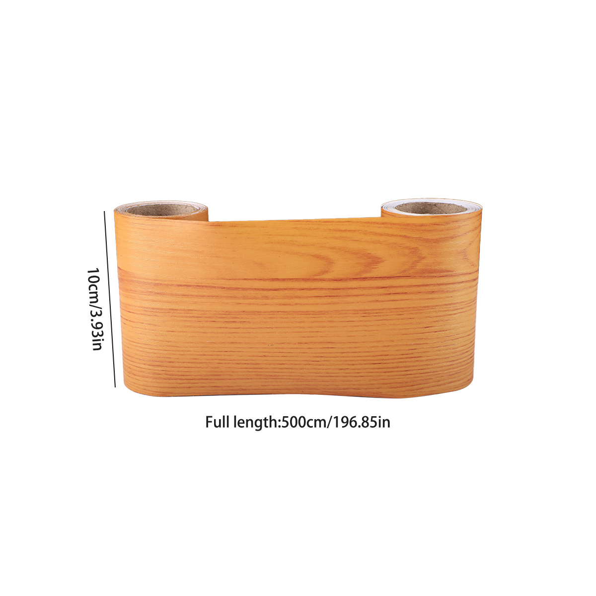 Wood Grain Door Frame Wrapping Edge Stickers Self-adhesive Renovation Furniture Holes Cover Wooden Door Cover Floor Stickers 5M