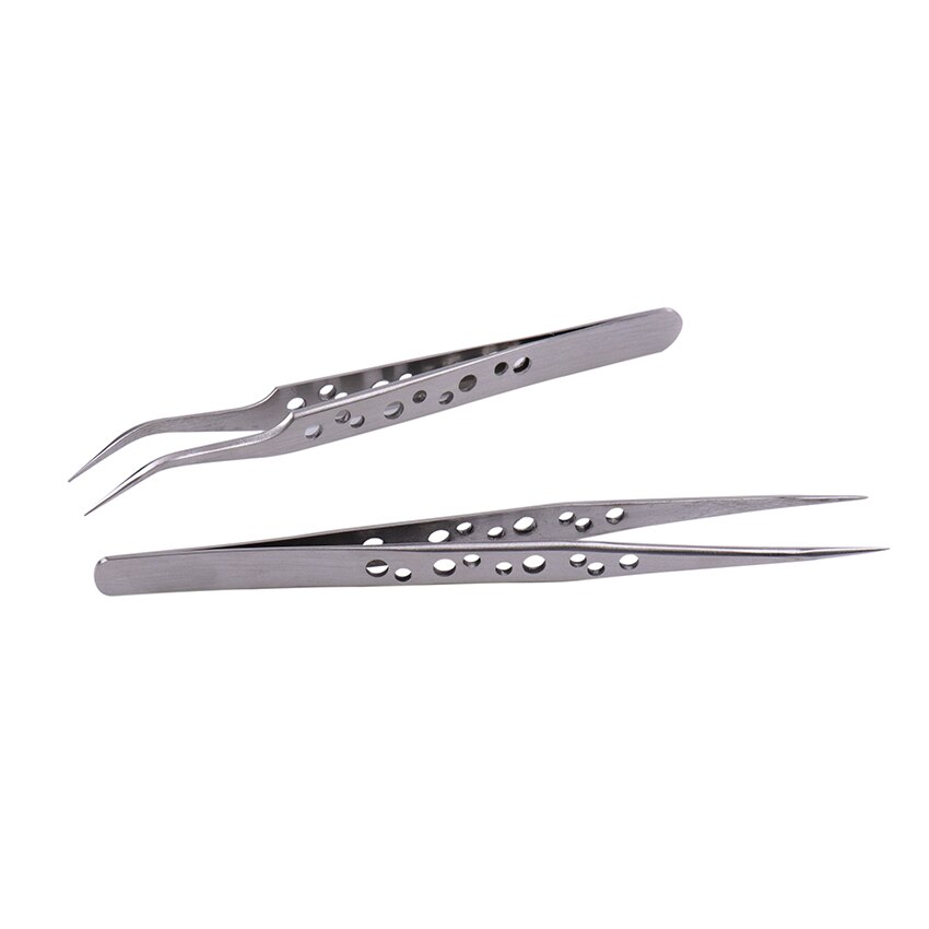 Matte Curved Straight Tip Precision Tweezers Stainless Electronics Industrial Tweezers For Phone Repair Hand Tools