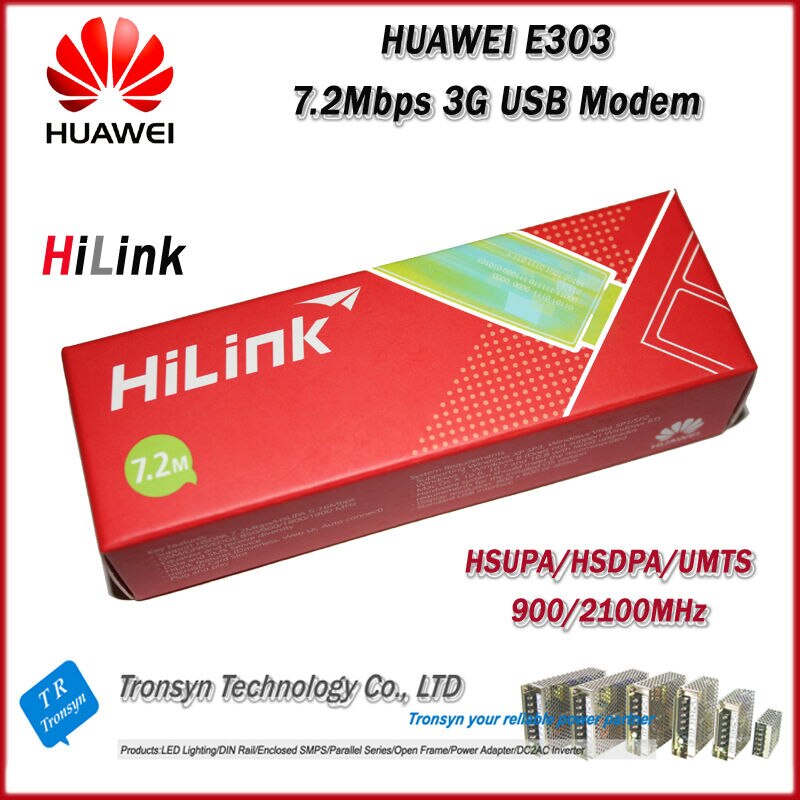 Originele Unlock 7.2 Mbps HSDPA HUAWEI E303 3G HSDPA USB Modem En HiLink USB Modem Ondersteuning 2100 Mhz