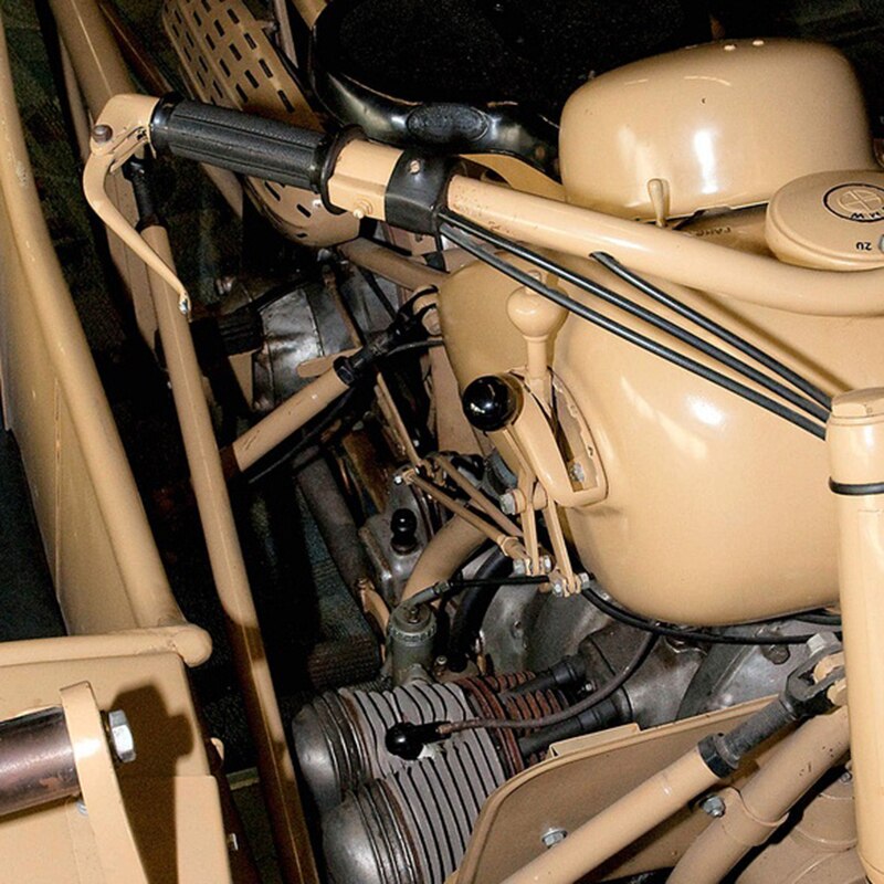 Alconstar- 1 Paar Silber Motorrad Bremse Kupplung Hebel Griff Griffe CJ-K750 für BMW R72 R71 R51 Ural M72 M1 seitenwagen Retro Motor