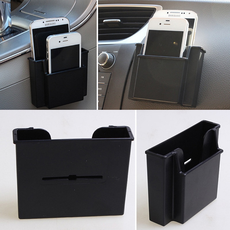Auto Opbergtas Mobiele Telefoon Charge Box Air Vent Outlet Houder Pocket Organizer Auto Deur Kant Sleutel Box Ornament Auto accessoires