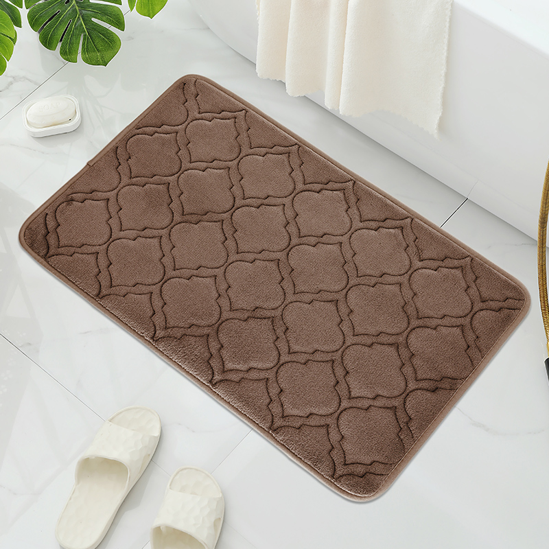 Gestreepte badmat, absorberend sneldrogend keukentapijt, antislip ultrazacht in het tapijt, ideale badkamerproducten voor de slaapkamer.