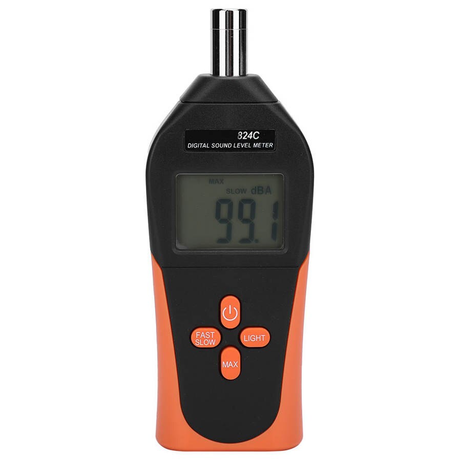 824C Portable Digital Sound Level Meter Noise Decibel Monitor Tester Measurement 30-130dBA