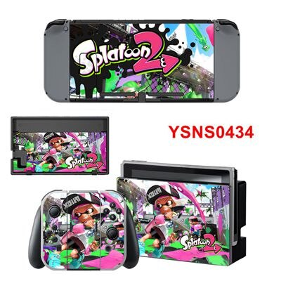 Splatoon 2 Aufkleber Nintend Schalter Haut NS Konsole Controller Vinyl Skins Decals Aufkleber Spiel Abdeckung Für NS: YSNS0434