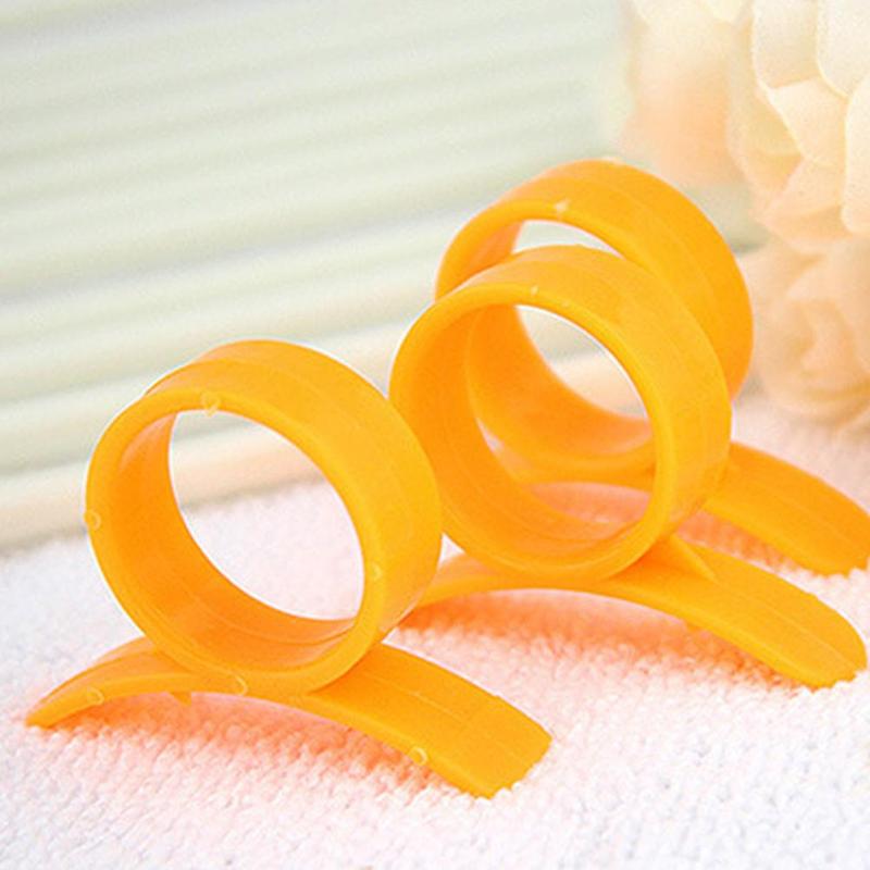 Orange Plastic Peeler Curved Ring Peel Tool Cutting Opener Finger Orange Remover Lemons Citrus Rind Shape Accessories R2I8