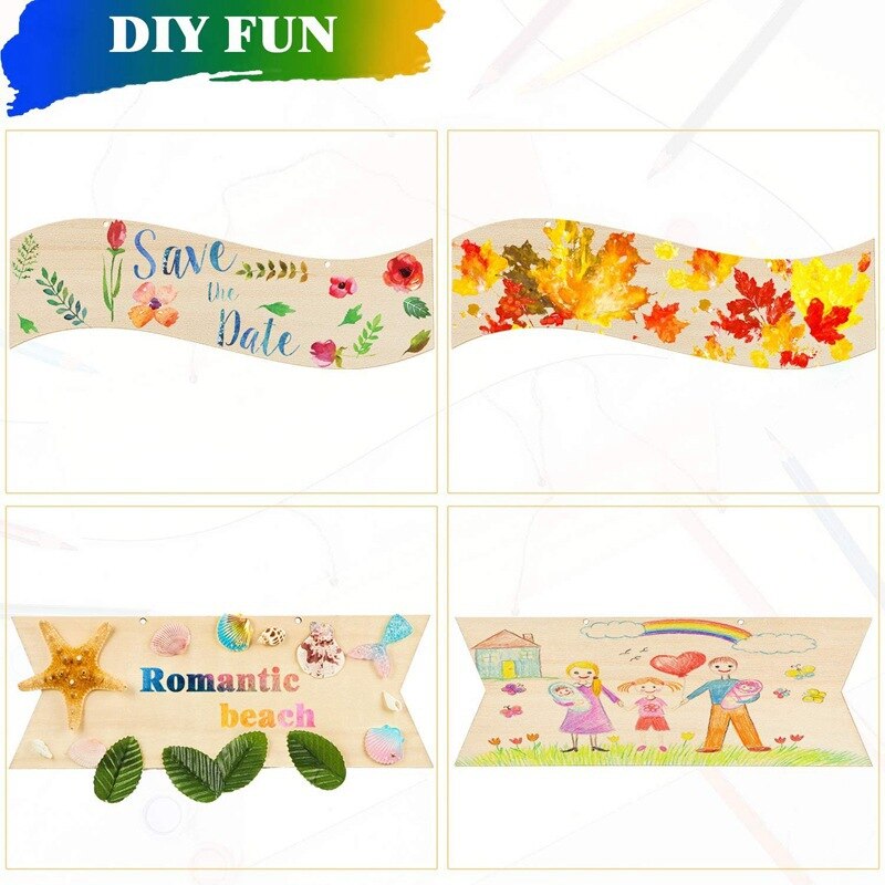 DIY Wooden Party Direction Sign Party Favor Guestbook Sign Wedding Decoration kids School Create Idea