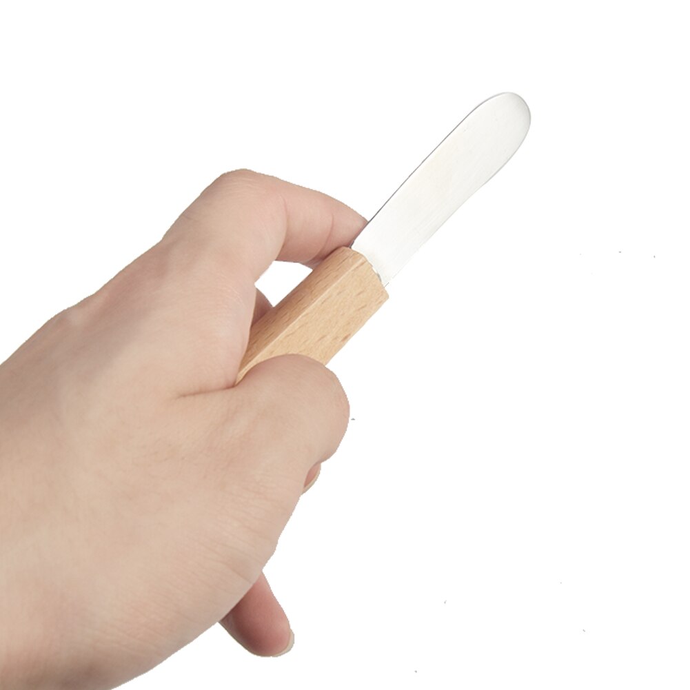 Bakeware Jam Cream Mini Children Cheese Spreader Wooden Handle Cute Scraper