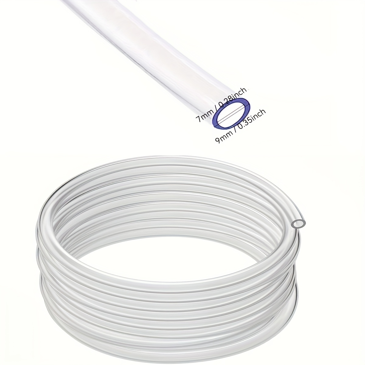 Transparante buis/slang; essentieel voor thuisgebruik; pijpleidingbenodigdheden; PVC-slang.: Bruin