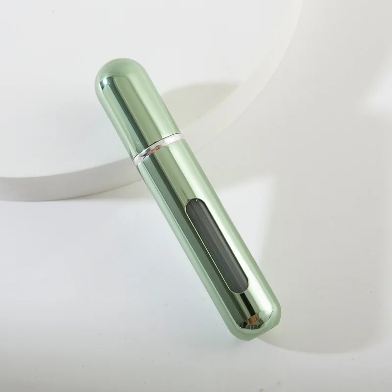 Botella de Perfume de 5/10ml, botella de Perfume recargable portátil con pulverizador, envases cosméticos, atomizador, Mini pulverizador de aluminio para viaje