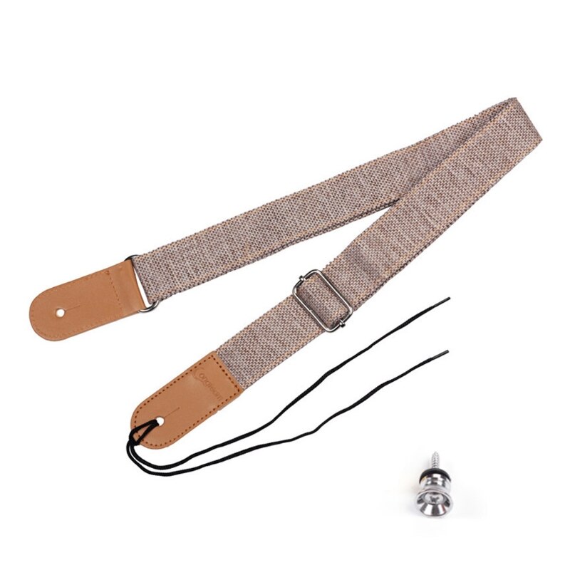 Adjustable Electric Guitar Strap Holders PU Leather Ends Acoustic Guitar Bass Strap Belt Accessories: LG