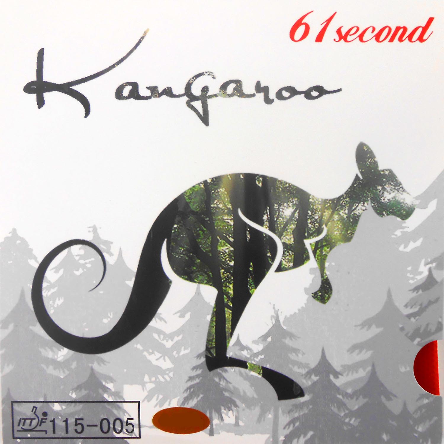 61second kangaroo Pips-in Table Tennis Rubber with white Sponge