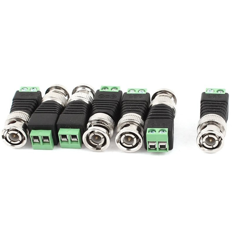 1Stck CCTV BNC Stecker DC Energie Stecker 2,5mm 3,5mm Männlich Weiblich Audio- Video Balun System Sicherheit Adapter koax Katze5 RJ45 USB Jack