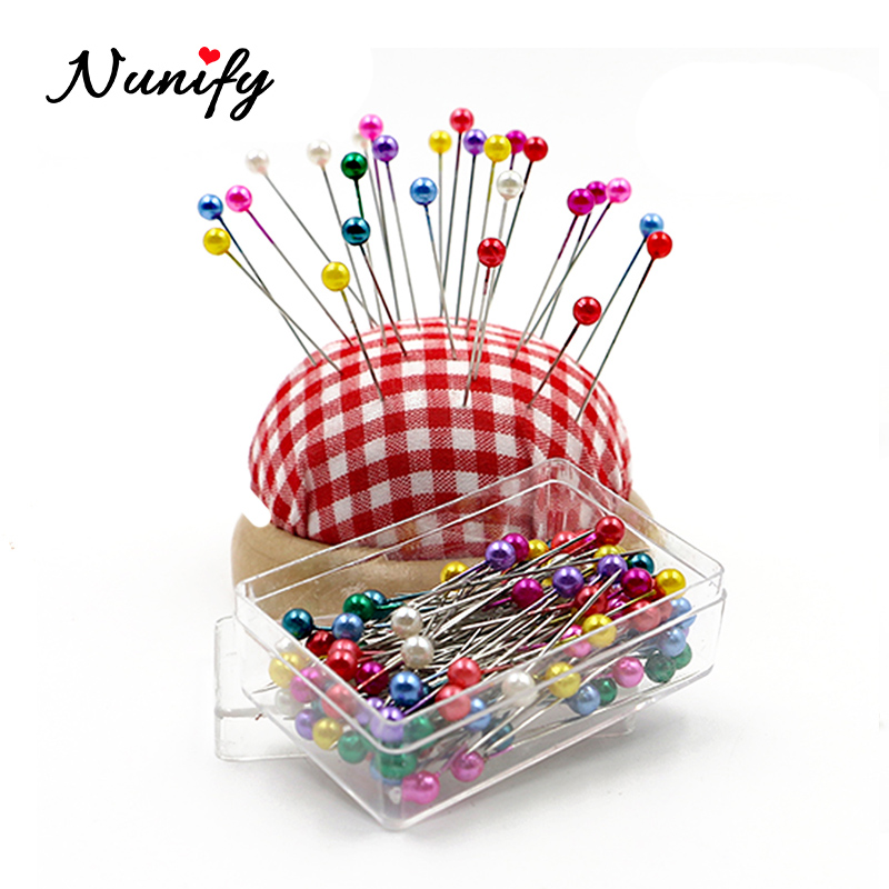 Nunify Head Ball Pins For Jewelry Making Multi-Color Sewing Pins Straight Quilting Pins For Dressmaker Decoration Push Pins