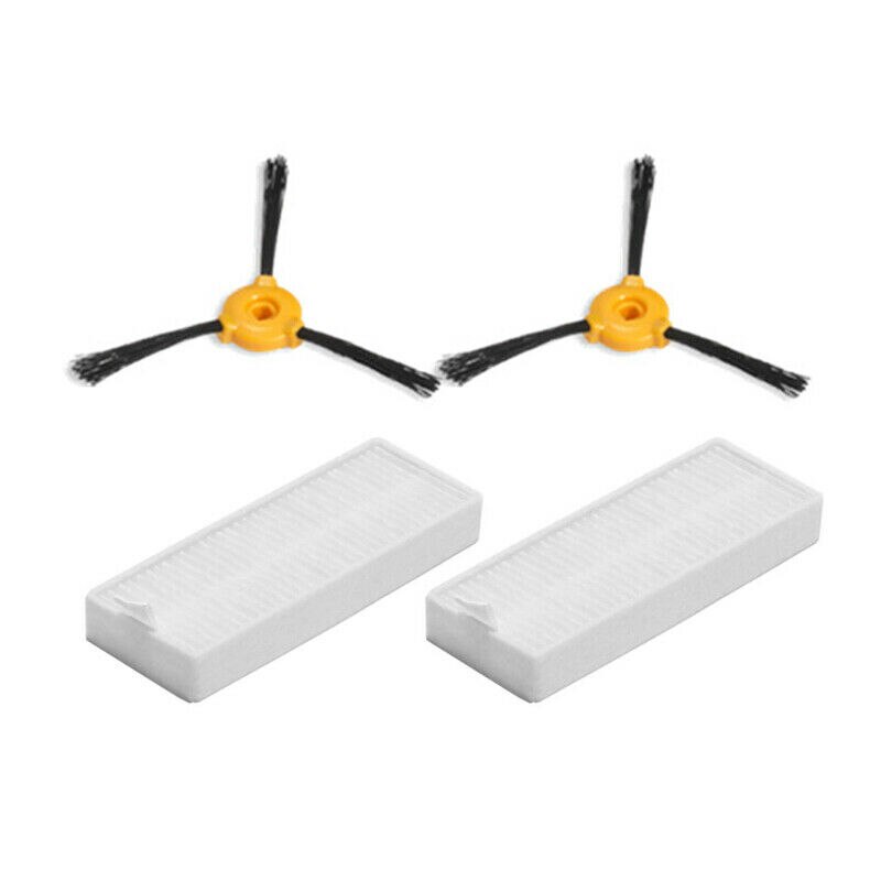 Juego de cepillos laterales de filtros para Conga Slim 890, accesorios para aspiradora, piezas de herramientas