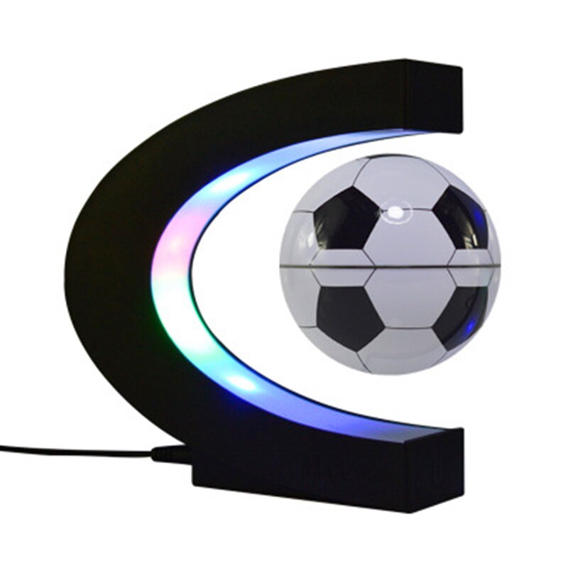 C Shape Football Home Decor Ball Electronic Magnetic Levitation Floating Basketball Astronomy Decorative For Any Home Or Office: US Plug / Football