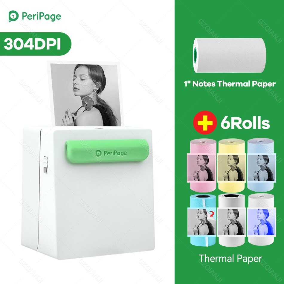 Peripage Mini Pocket Printer Draadloze Thermische Photo Printer Labels Android Iphone Kids A8 Navidad Regalos Impresora: WH add 6 Group