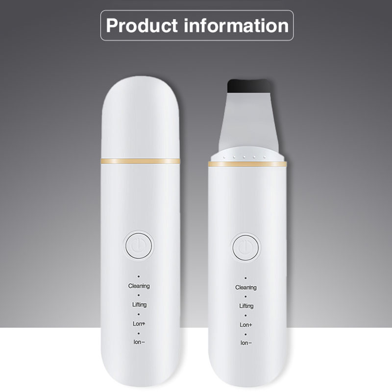 Xiaomi Ultrasonic Skin Scrubber Vibration Face Spatula Blackhead Remover Shovel Clean Cavitation Peeling Facial Lifting
