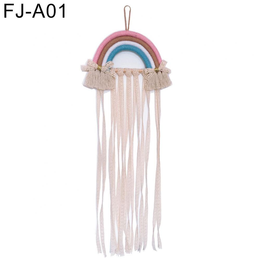 Style Cute Rainbow Hairpin Hair Clip Holder Storage Organizer Girl Room Hanging Ornament Decoration Crafts: FJ A01