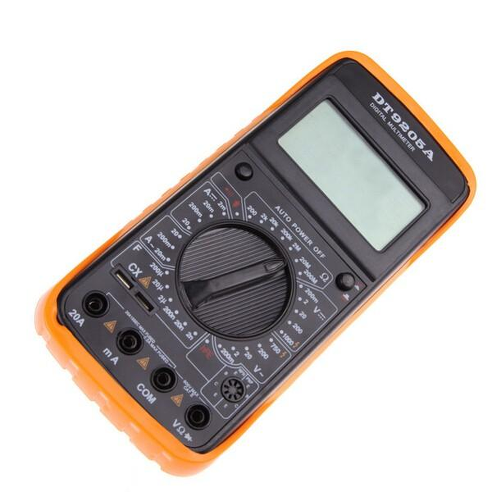 Digital Multimeter Electric Handheld Ammeter Voltmeter Resistance Capacitance hFE Tester AC DC LCD