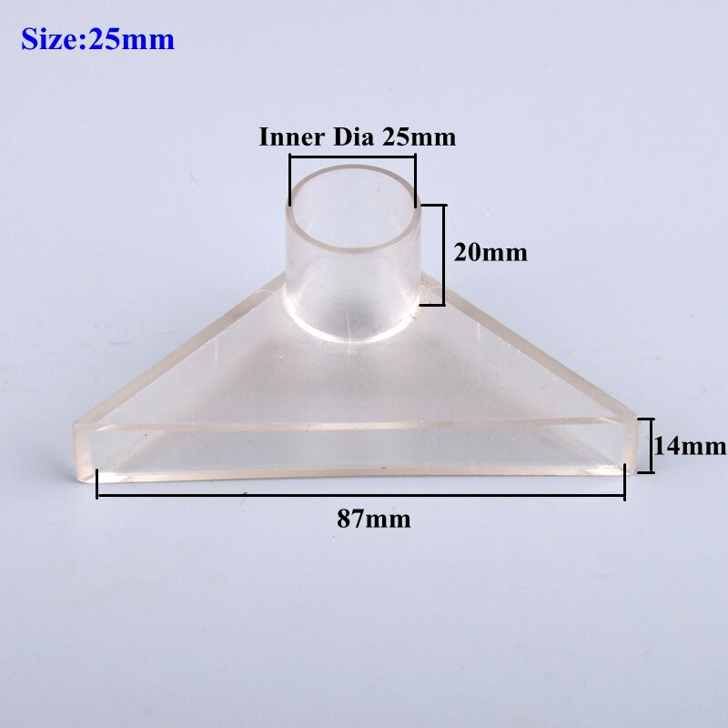 1Pc Aquarium Fish Tank Eendenbek Sprinkler Universele Verstelbare Water Output Driehoek Sprinklers Tuin Waterleiding Connector: Black