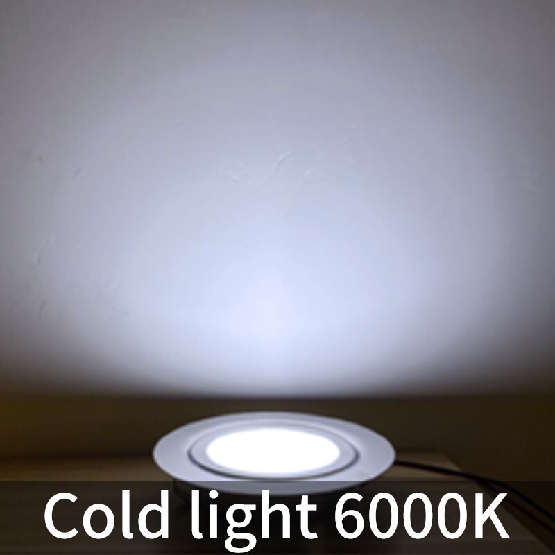 Spot led slim inbyggd spotlight tak downlight 110v-220v köksskåp vitrinskåp badrumslampa inbyggd: Kall vit / Inte dimbar