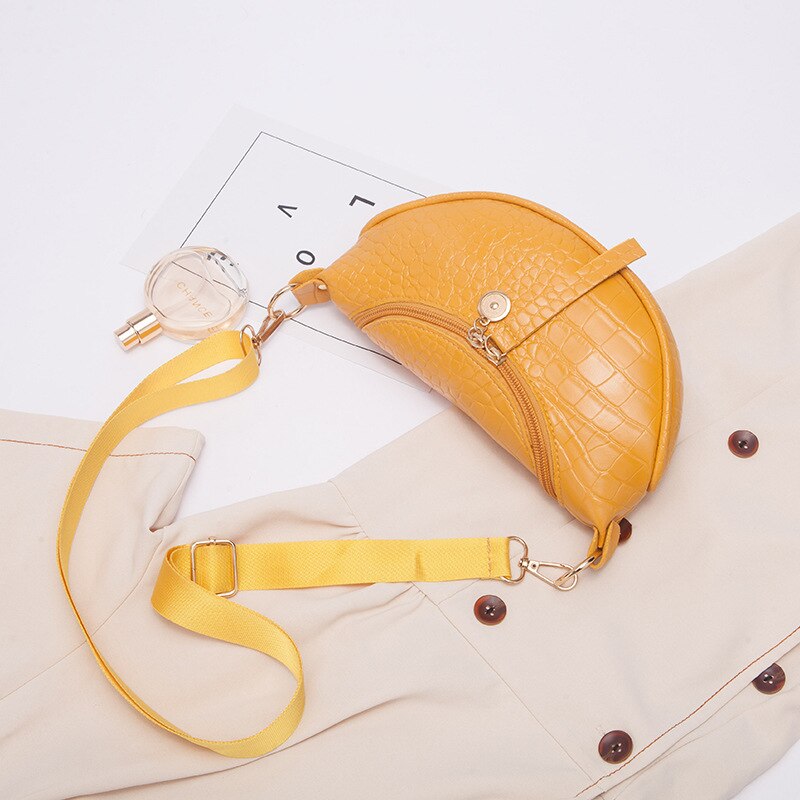 Bolso cruzado cuadrado pequeño para mujer, bolsa de mensajero femenina, billetera para teléfono, viaje, estudiante, cadena de cuero Simple Retro: YELLOW