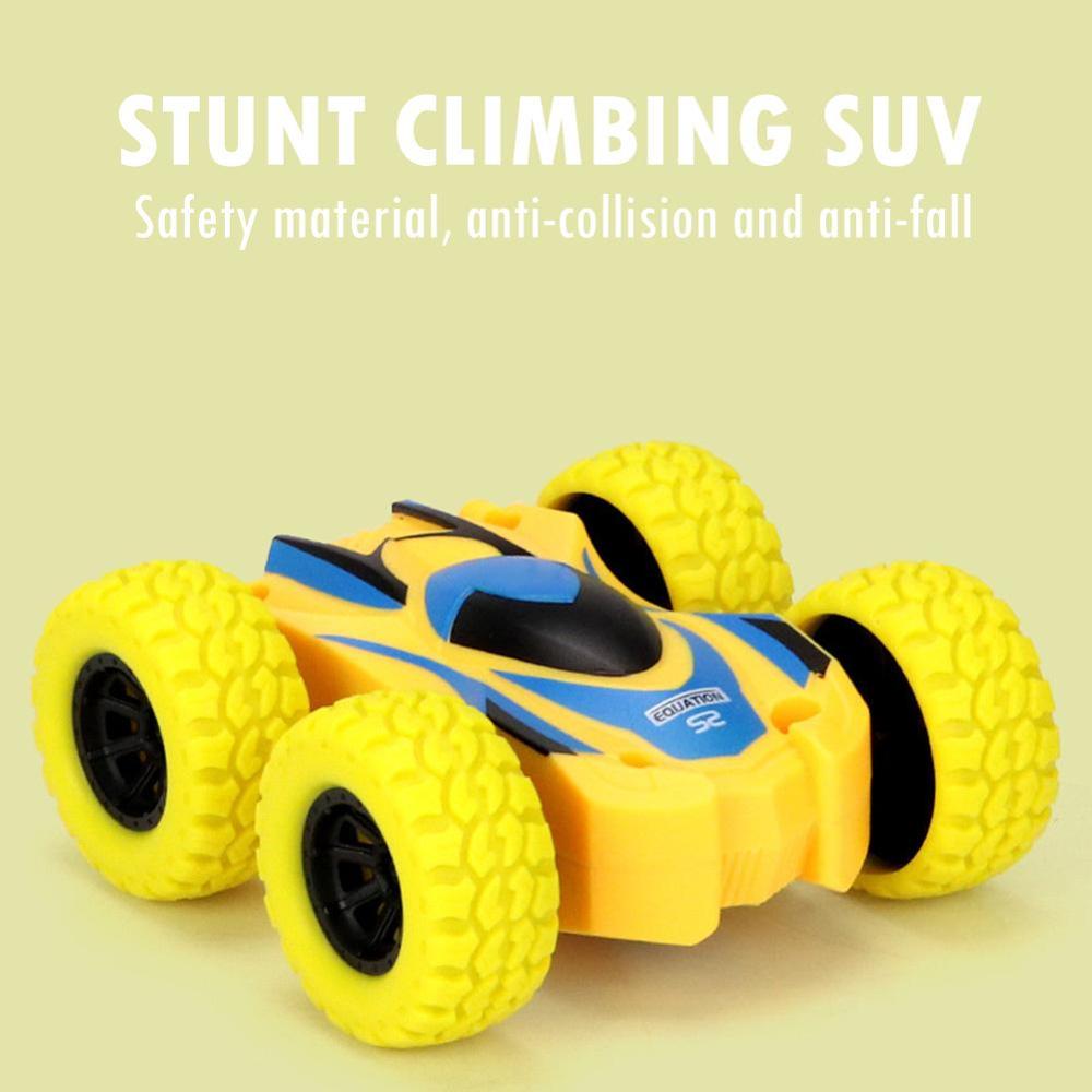 Inertie Vier-Wheel-Drive Model Auto Off-Road Voertuig Dubbelzijdig Dump Acrobatische Klimmen Kinderen Simulatie tracks 7.5X7 Cm