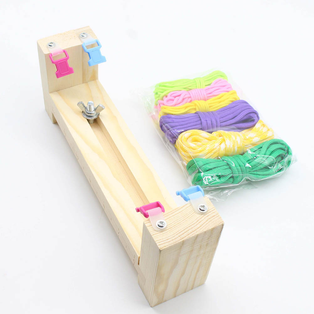 Diy paracord rannekorun valmistussetti rannekorun soljilla paracord punonta kutominen diy käsityökalusarja lasten lelut  #40