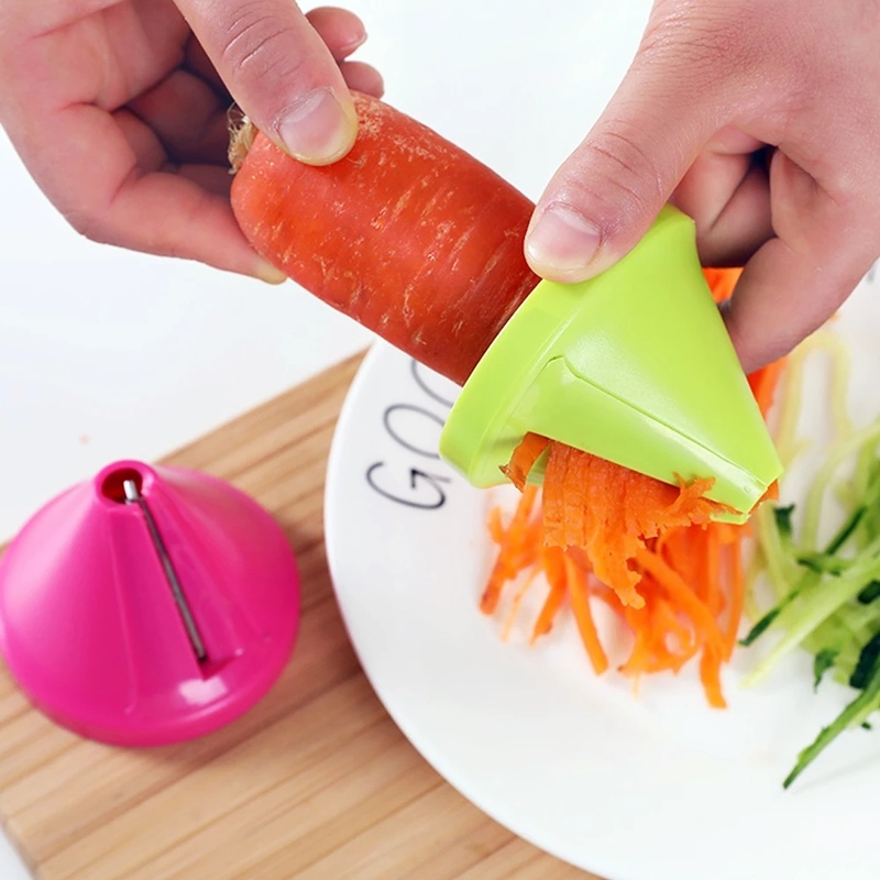 Rallador en espiral multifuncional de mano, rallador giratorio de verduras y frutas, rallador portátil de patata y zanahoria, utensilios creativos de cocina