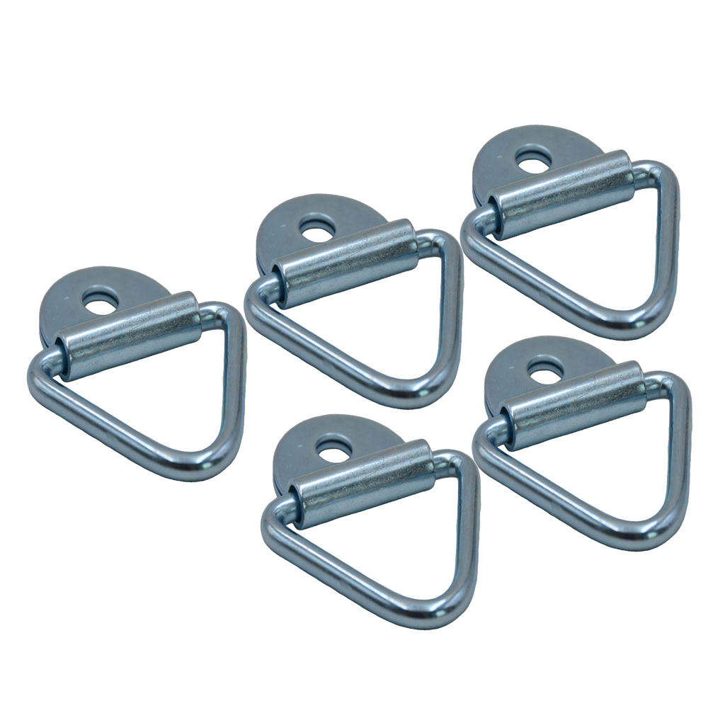 5x Tie-Down Anchors Bolt-On Cargo Tie Down Flush Mount Rings Eye for Truck Boat