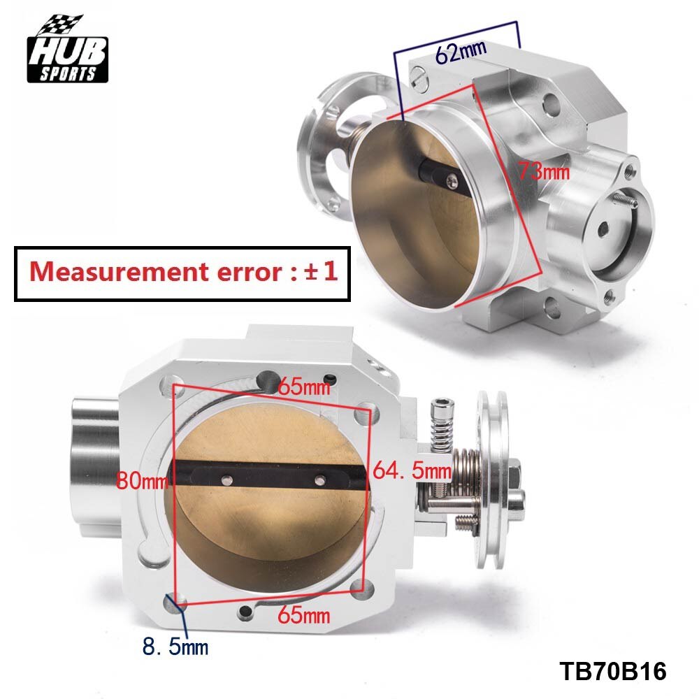 High Flow Aluminum Intake Manifold 70mm Throttle B... Grandado