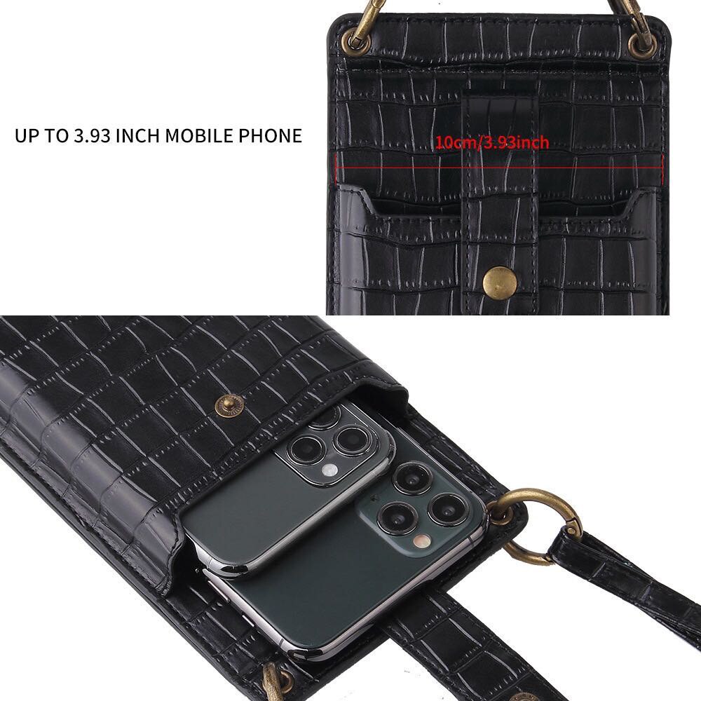 Universele Neck Strap Telefoon Bag Case Pouch Voor Xiaomi Redmi Note 9 Pro Max 9S 9A 9C 8 8T 8A 7A 7 S1 S2 A3 Card Pocket Spiegel Capa