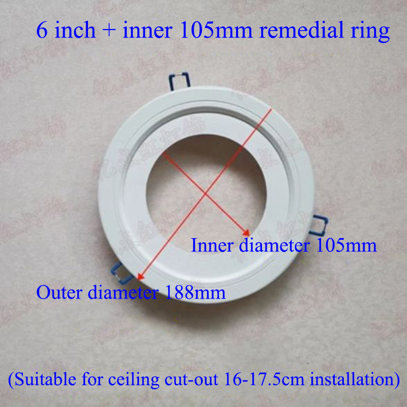 Led Downlight Spotlight Beugels Light Stand Adapters Lampenkap Ringen Gat Vergroten Witte Buitenste Frames Uitgesneden Remedial Cirkels hanglamp kappen lampenkappen lampenkapjes grote lampenkap lampenkap klein metalen: Donker Kaki