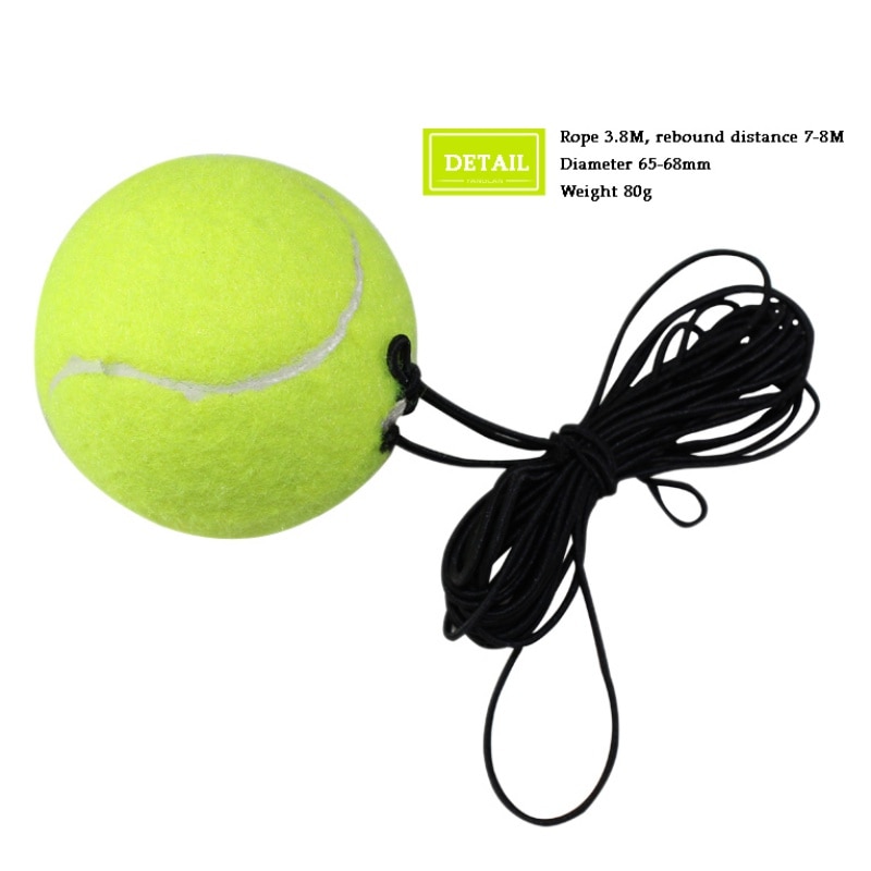 Tennis Training Ball with Rubber Band for Training Beginner Tennis Ball Elastic Rubber Band Ball Tennis Training