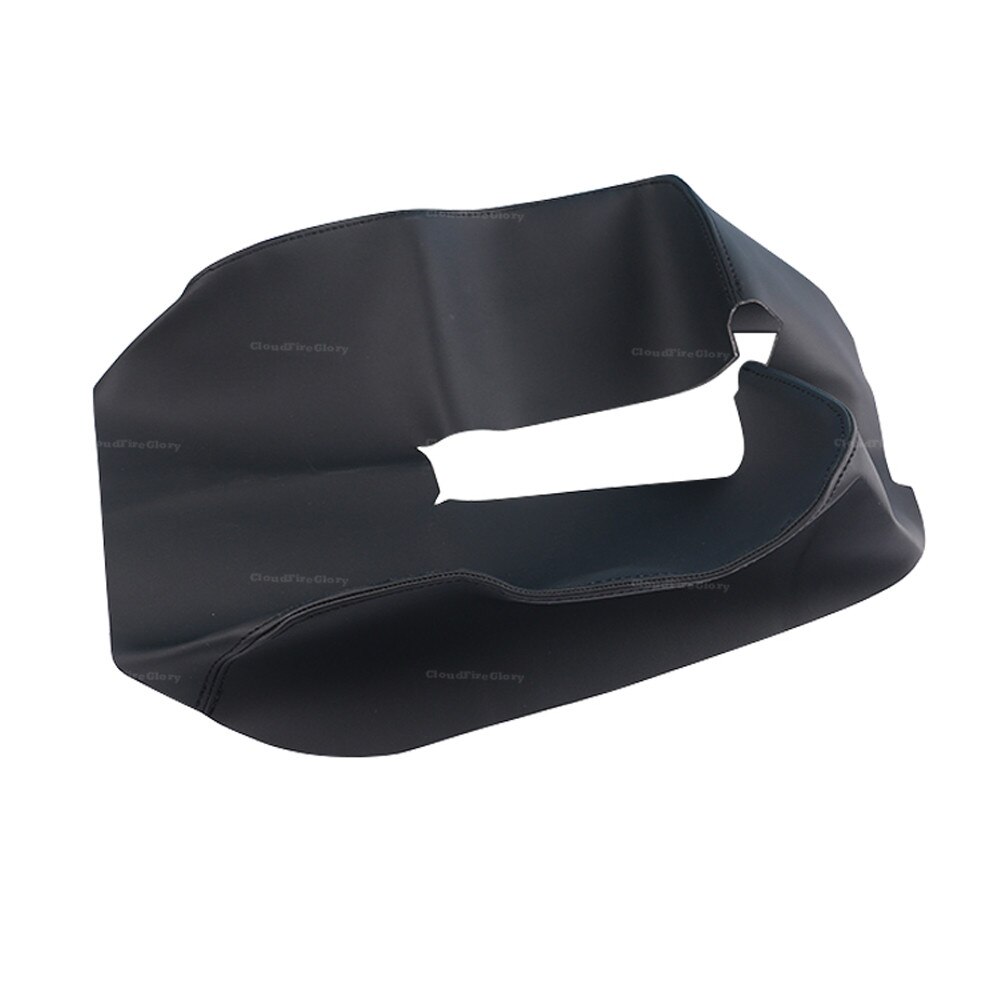 Pieliz Console Armrest Cover For Chevy Tahoe 16-19 – Black PU Leather, Synthetic Replacement Lid Cover