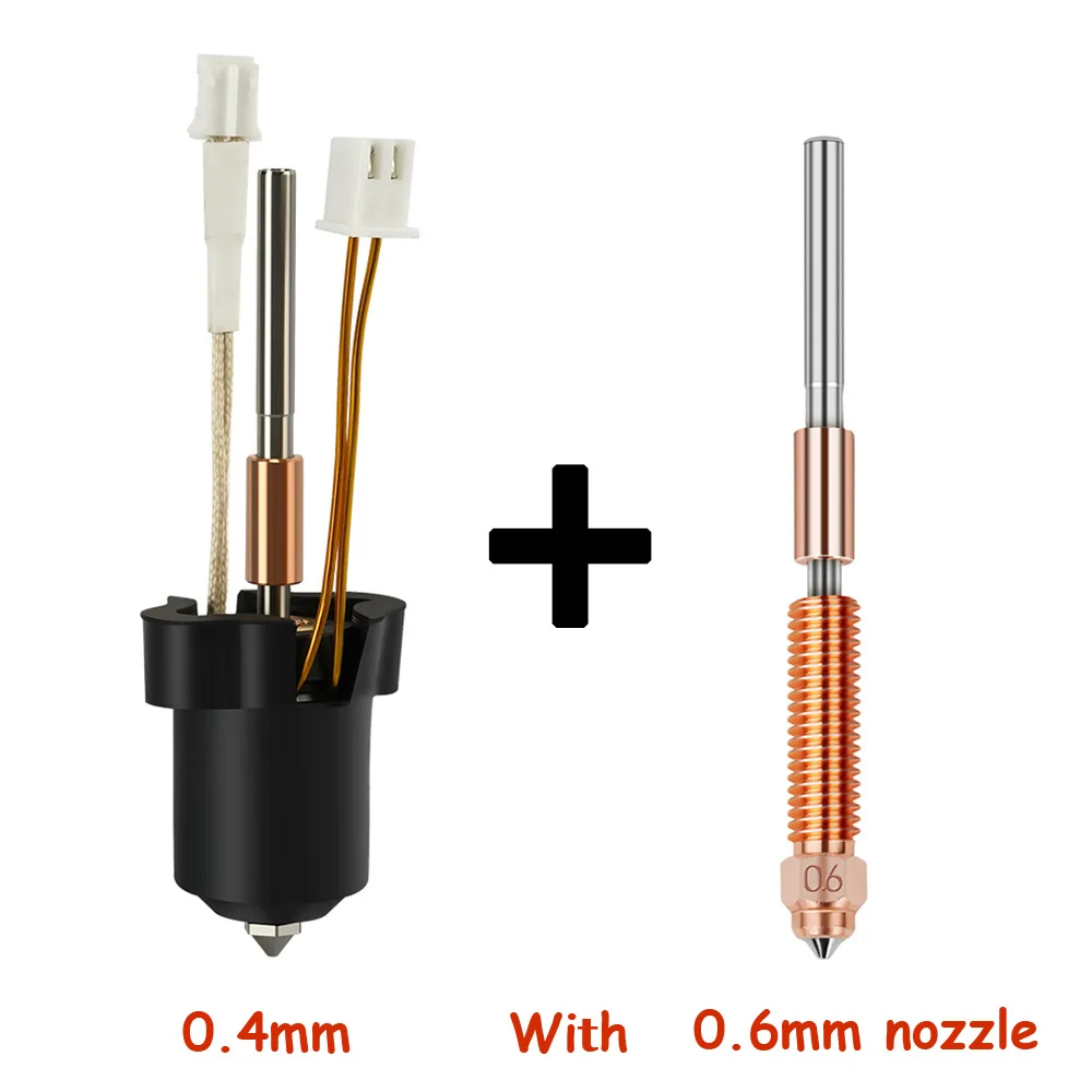 For Creality K1C k1 Max Hotend Ceramic Heating Block Kit 3D Printer Parts Quick-Swap Nozzle Kit Heat Break Resistance Hotend: Yellow