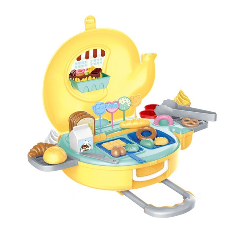Olifant Trolley Speelgoed Simulatie Keuken Kookgerei Set Speelgoed: Yellow
