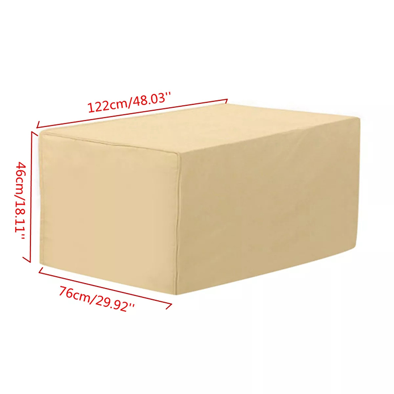 420d pvc beige vandtæt udendørs terrasse havemøbler betræk regn sne stole betræk til sofa bord stol støvtæt betræk