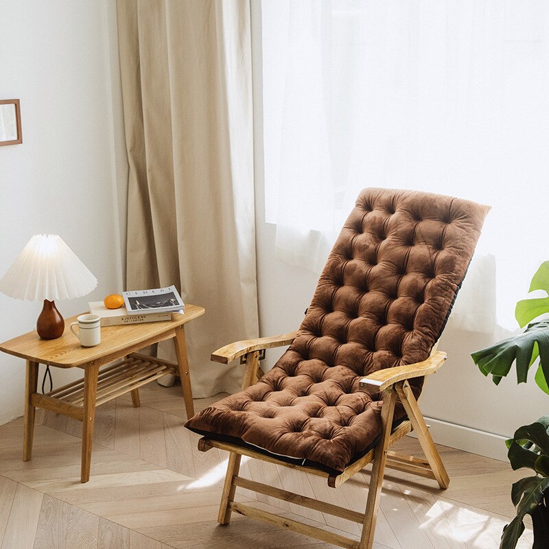 Silla relajante lavable, cojín para sofá cama, almohada para coche, colchón para dormir, de cumpleaños: Dark Brown / 125x50x10cm