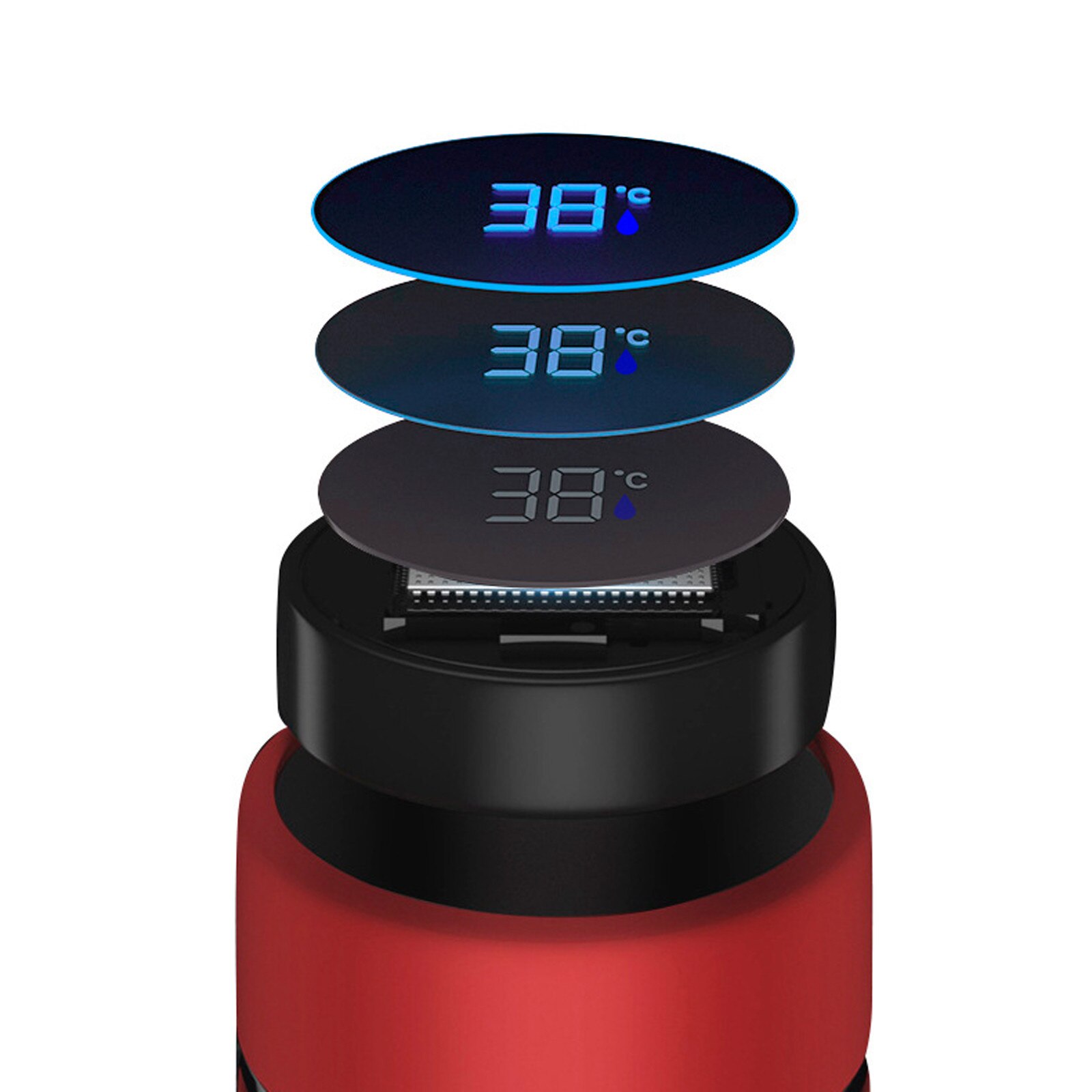 Vacuum Flask Smart Kettle LCD Screen Display Temperature Stainless Steel Leak Proof, Double Walled, Keep Drink & Cold