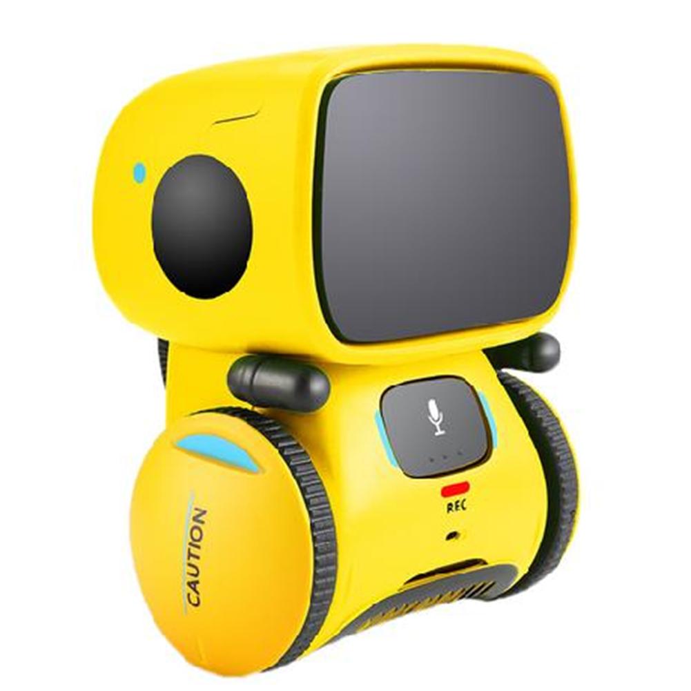 Electric Smart Robot Toy Can Sing And Dance Voice Commands Early Educational Intelligent Robot Toys For Children: Yellow
