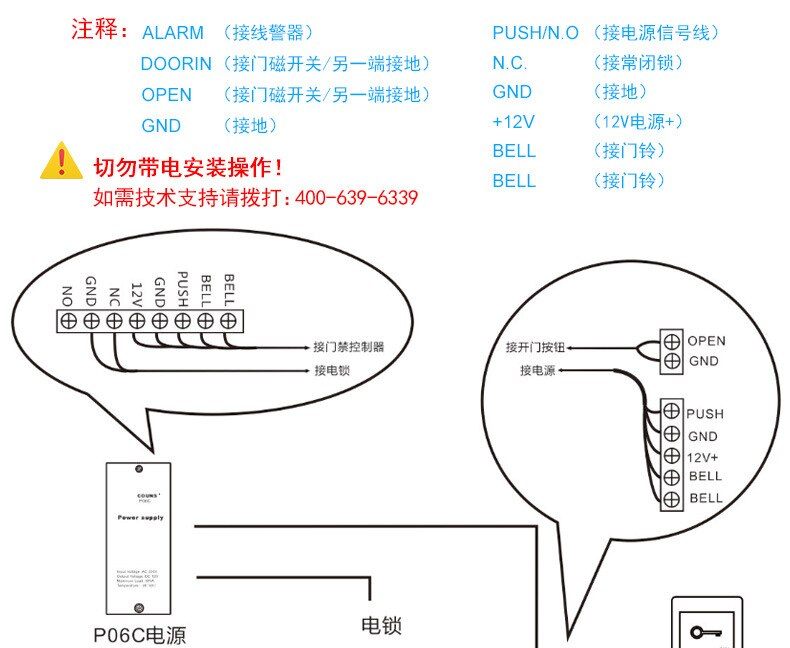 Access Control Keypad Rfid Access Control Keypad With 400 Users For RFID Door Access Control System