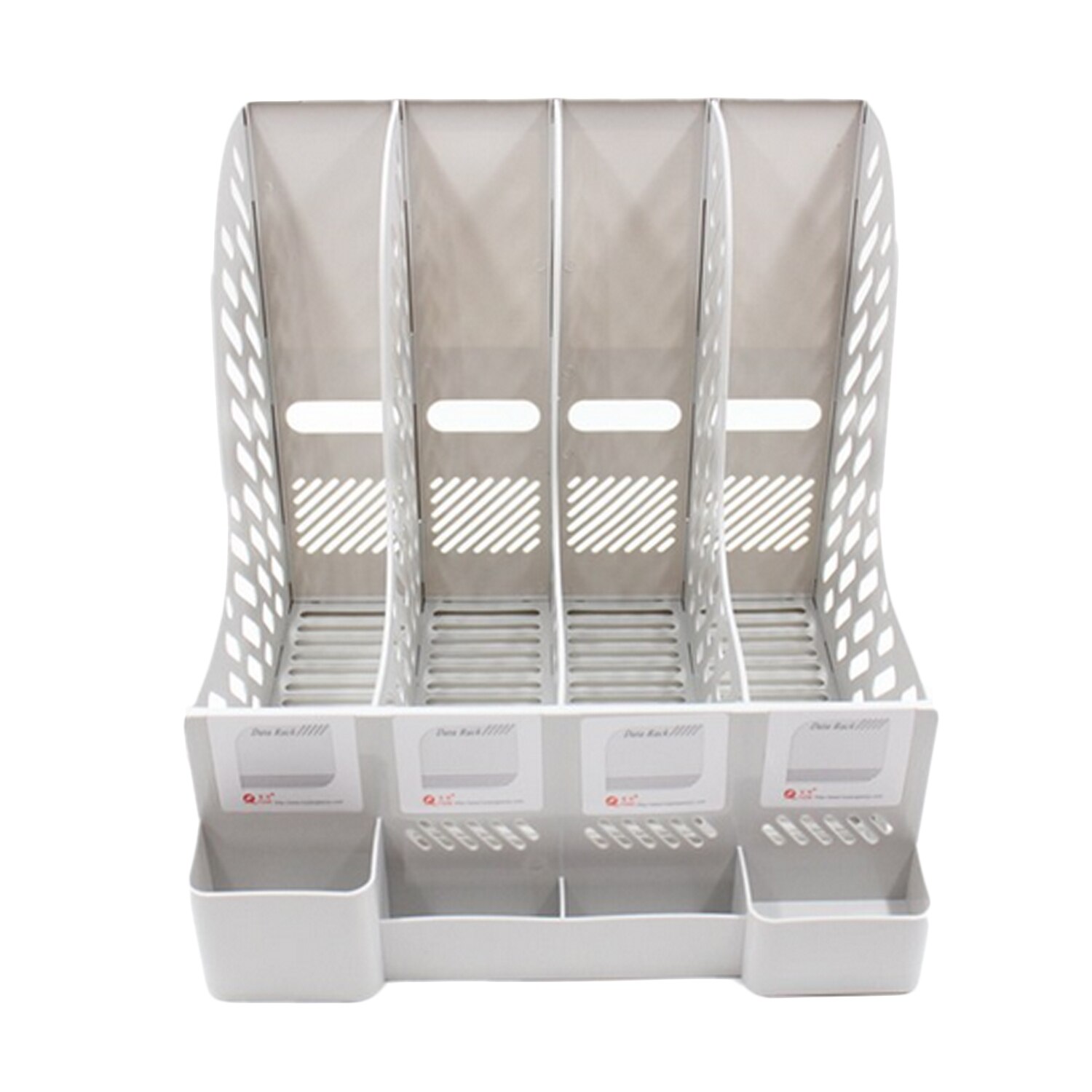 Multifunction Mesh File Holder Stand Organizer with 4 Compartments Pen Holder for Magazine Paper Document Home Office