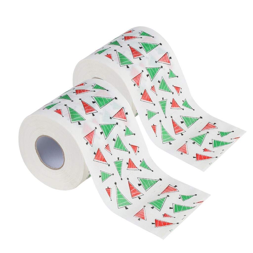 Bad Papier Kerst Gedrukt Home Kerstman Bad Toilet Roll Paper Christma Levert Xmas Decor Tissue 170 Bladeren Toiletpapier