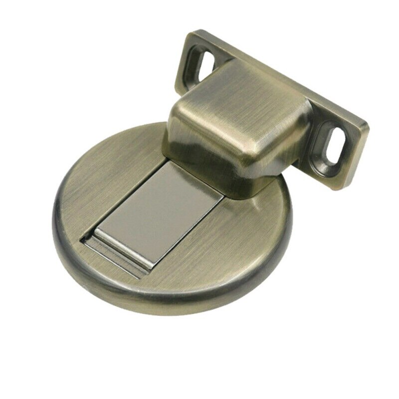 Anti-Collision Invisible Doorstop for Wall Floor Mount Magnetic Door Stopper Safety Catch Zinc Alloy Gate Resistor Door Holder: GN