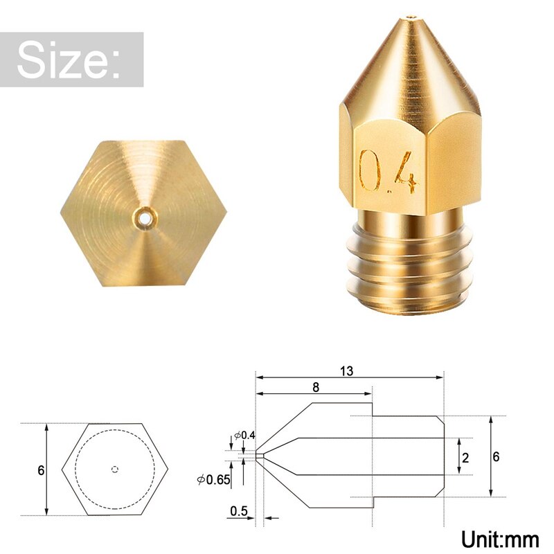 36 Pieces 3D Printer Accessories Include 30 Pieces Printer Nozzles, 5 Pieces Cleaning Needles and 1Pieces Tweezers
