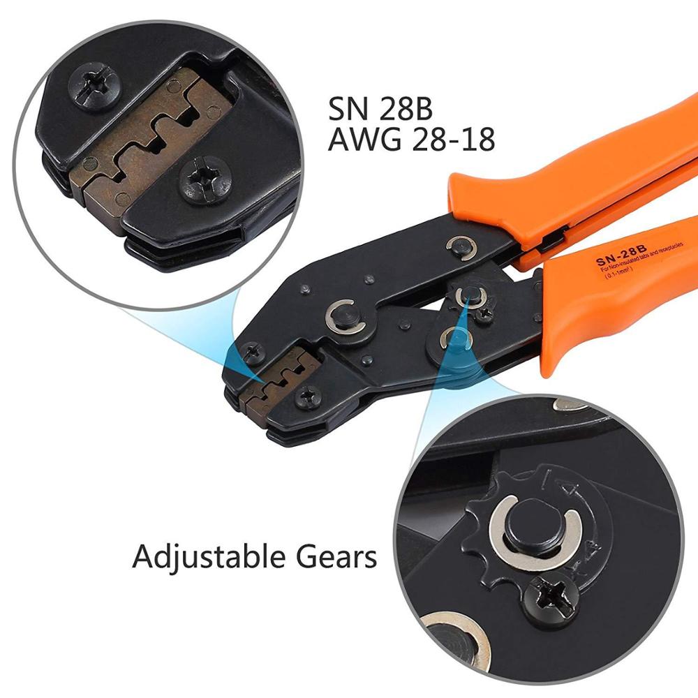 1550 stk. dupont pressverktøy tang terminal terminal crimper wire jst håndverktøysett multifunksjonelle verktøy for elektrisk kabel sn -28b