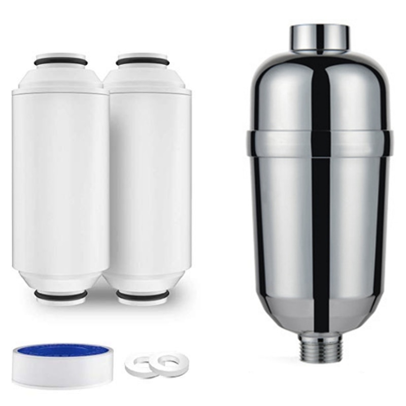 Shower Filter, 8 Stage Shower Head Filter for Hard Water, Shower Water Filter with Replaceable Filter Cartridges, Showerhead Fil: Default Title